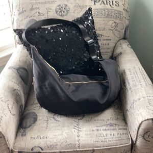 Allancia nylon large moon shape bag